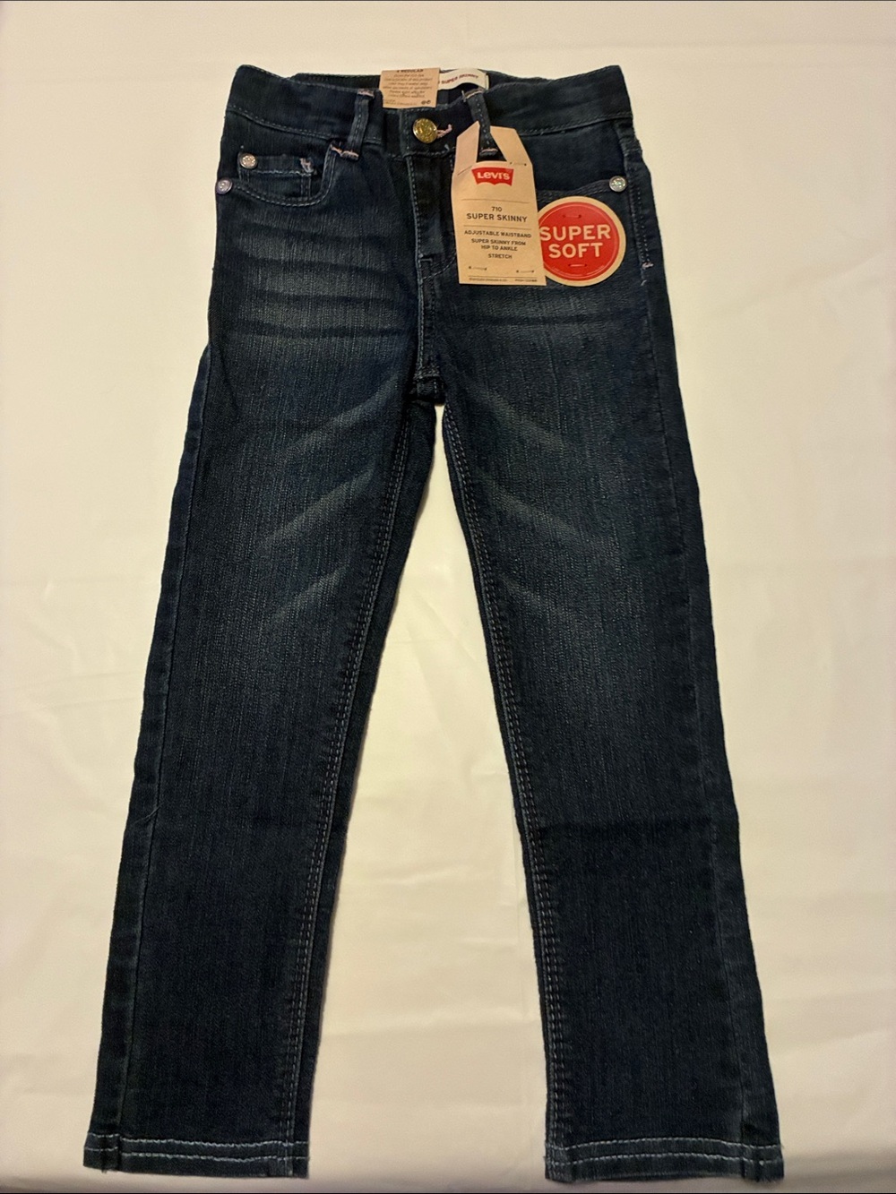 Levi's Kids Dark Indigo Super Soft Skinny Jeans